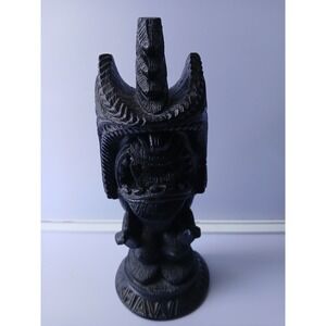 Coco Joe's Hawaii Lava Winner Tiki Figurine Black Sculpted Stone #151 Vintage